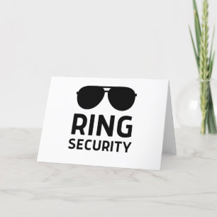Ring-Sicherheit lustiger Hochzeitsringträger Kinde Dankeskarte