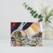 Ring Space Station - Future Off-World Habitat Postkarte (Stehend Vorderseite)