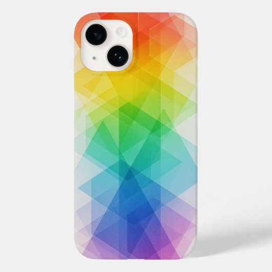 Ring Spectrum iPhone Case - Farbverschiebung Kunst (Rückseite)