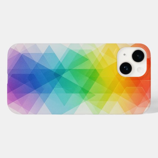 Ring Spectrum iPhone Case - Farbverschiebung Kunst (Rückseite (Horizontal))