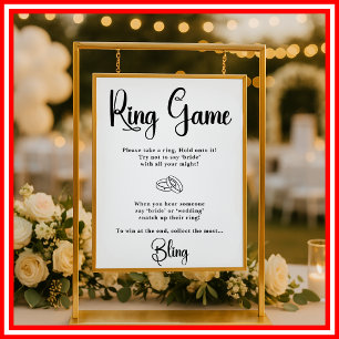 Ring-Spiel Brautparty-Spiele Elegante Spiele