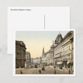 Ring Street, Budapest, Ungarn Postkarte (Vorne/Hinten)