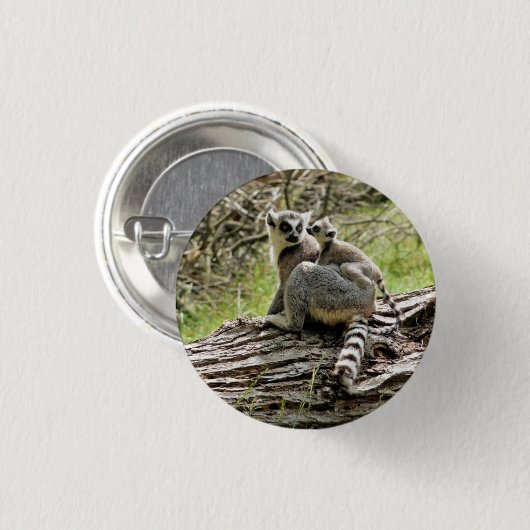 RING-TAED LEMUR BUTTON (Vorne & Hinten)
