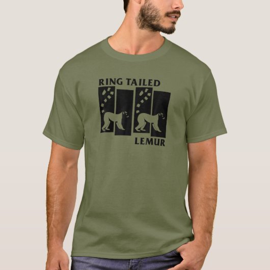 RING TAIL LEMUR Affe Madagaskar Tierlemuren T-Shirt (Vorderseite)