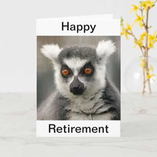 ring tail lemur karte (Gelbe Blume)