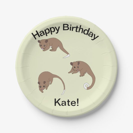 Ring Tail Possums   Pappteller (Vorderseite)