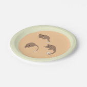 Ring Tail Possums Pappteller (Schrägansicht)