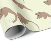 Ring Tail Possums  Wrapping Paper Geschenkpapier (Rolleneckpunkt)