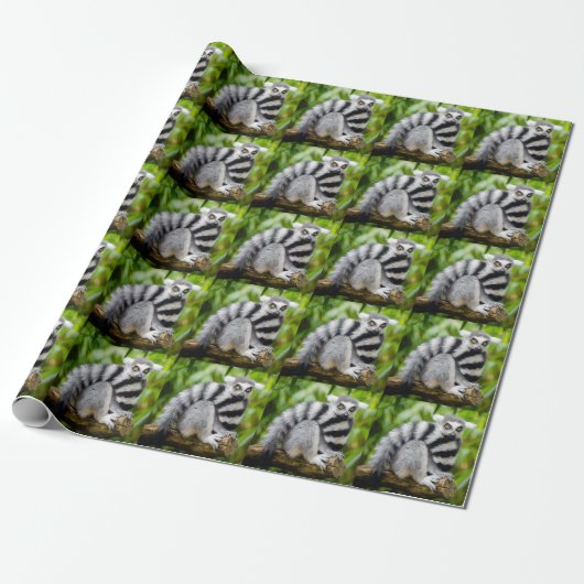 Ring-tailed lemur geschenkpapier (Ungerollt)