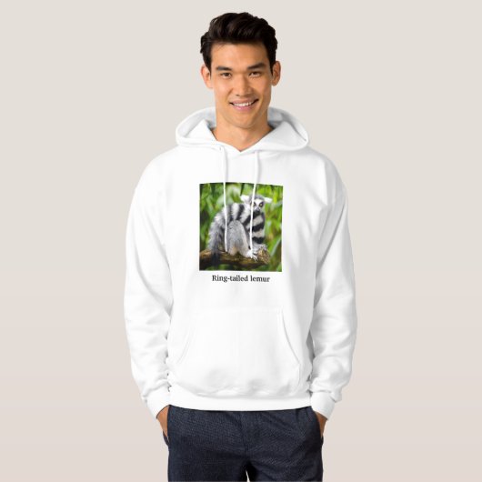 Ring-tailed lemur hoodie (Vorne ganz)