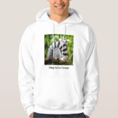 Ring-tailed lemur hoodie (Vorderseite)