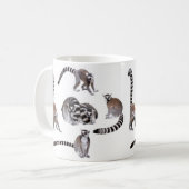 Ring-tailed lemur kaffeetasse (Vorderseite Links)