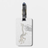 Ring Tails Lemur auf Finger 2 Gepäckanhänger (Rückseite vertikal)