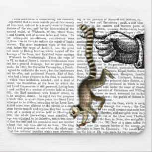 Ring Tails Lemur auf Finger 2 Mousepad