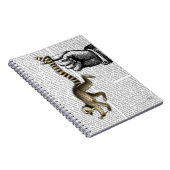 Ring Tails Lemur auf Finger 2 Notizblock (Rechte Seite)