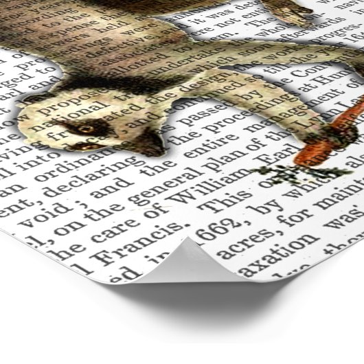 Ring Tails Lemur auf Finger Poster (Ecke)