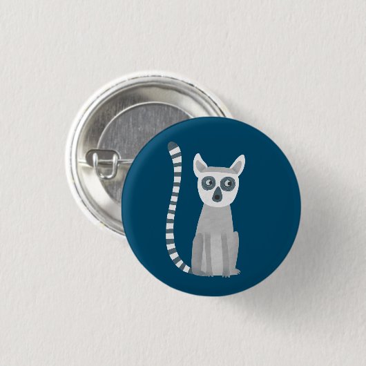 Ring Tails Lemur Button (Vorne & Hinten)