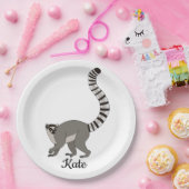 Ring Tails Lemur Pappteller (Party)