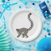 Ring Tails Lemur Pappteller (Party)