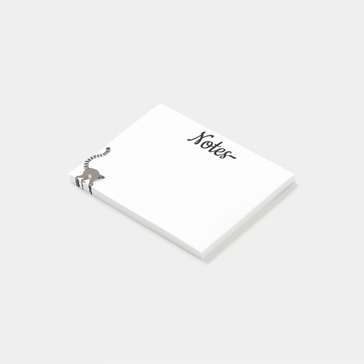 Ring Tails Lemur Post-it Klebezettel (angewinkelt)