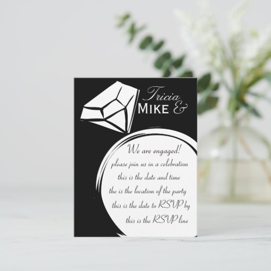 Ring Thing Einladung (Stehend Vorderseite)