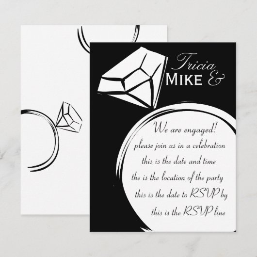 Ring Thing Einladung (Vorne/Hinten)