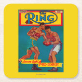 Ring-Titelseite Rechteckiger Pappuntersetzer (Vorderseite)