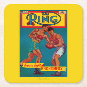 Ring-Titelseite Rechteckiger Pappuntersetzer