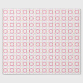 Ring Toss Interlocking Circles in Pink and Orange Geschenkpapier (Flach)