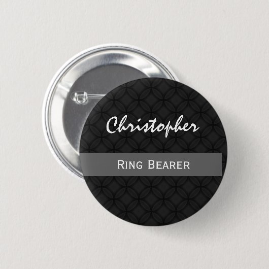 RING-TRÄGER individueller Name Wedding Button (Vorne & Hinten)
