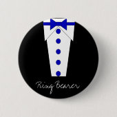 Ring-Träger-Knopf (blau) Button (Vorderseite)