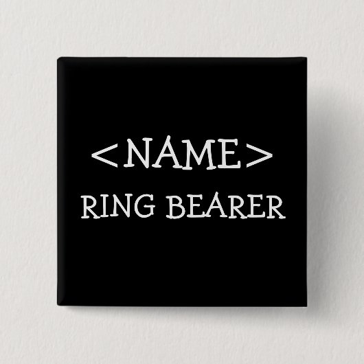 Ring-Träger-Namen-Knopf Button (Vorderseite)