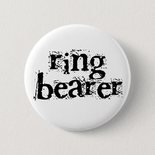 Ring-Träger-Schwarz-Text Button (Vorderseite)