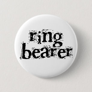Ring-Träger-Schwarz-Text Button