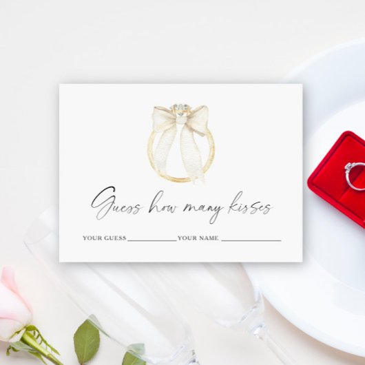 Ring und Bogen Wie viele Küsse Bridgame Begleitkarte