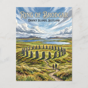 Ring von Brodgar Schottland Postkarte