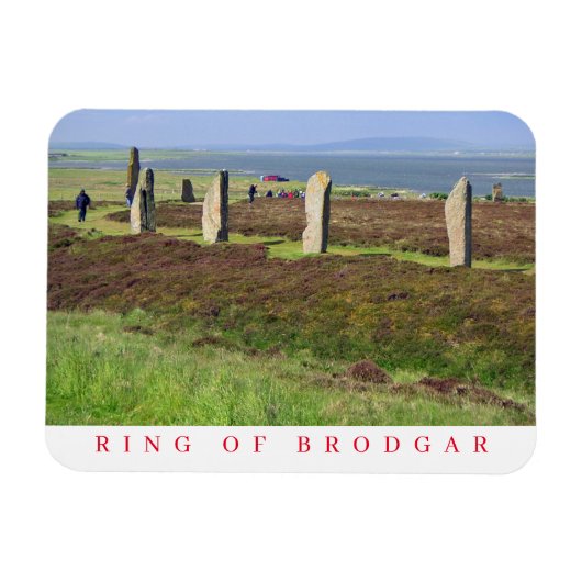 Ring von Brodgar View Kühlschrankmagnet Magnet (Horizontal)