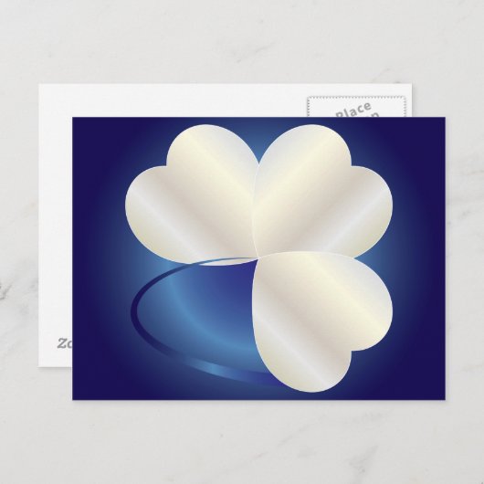 Ring von drei Herzen Postkarte (Vorne/Hinten)