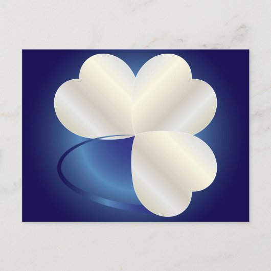 Ring von drei Herzen Postkarte (Vorderseite)