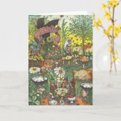 Ring-Zyklus-Gruß-Karte Karte (Gelbe Blume)