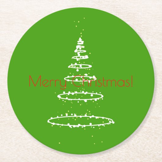 Ringbaum Runder Pappuntersetzer (Vorderseite)