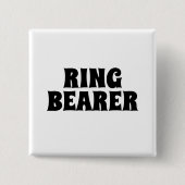 Ringbearer Elegant Hochzeitsgeschenk für Buttone Button (Vorderseite)