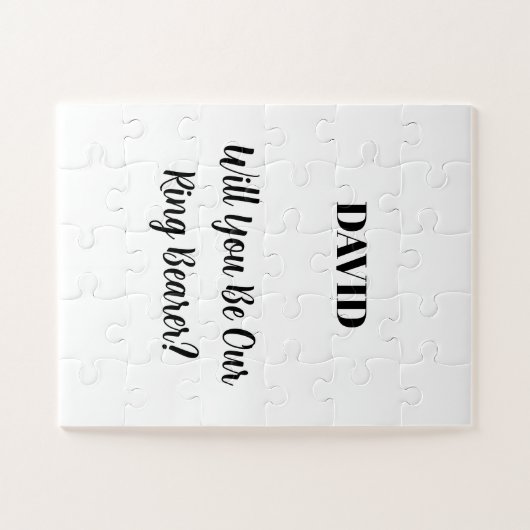 Ringbearer Individuelle Name Einfache Minimale Hoc Puzzle (Horizontal)