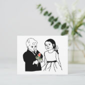 Ringbeere und Blumenmädchen Postkarte (Stehend Vorderseite)