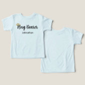 Ringbeerskript Gold Wedding Rings Boy's Name (Design Vorderseite & Rückseite)