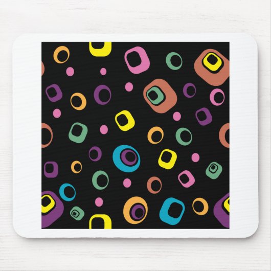 Ringe Abstrakte Kunst Mousepad (Vorne)