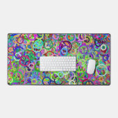 Ringe des Farbkreises Graffiti Schreibtischunterlage (Tastatur & Maus)