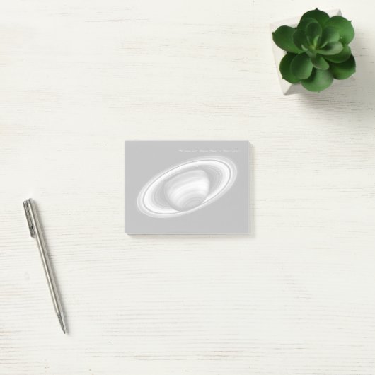 Ringe des Gas-Riesen Saturn - Sonnensystem Post-it Klebezettel (Büro)