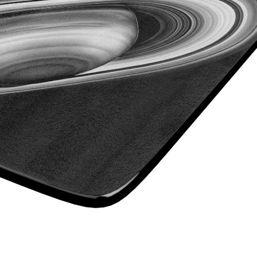 Ringe des Gasriesen Saturn - Sonnensystem Schneidebrett (Ecke)
