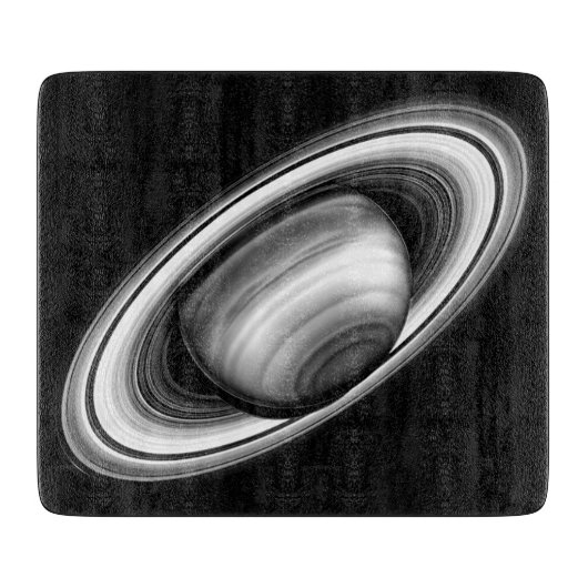 Ringe des Gasriesen Saturn - Sonnensystem Schneidebrett (Vorderseite)